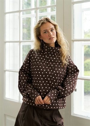 Callisa dot jakke Brown Neo Noir